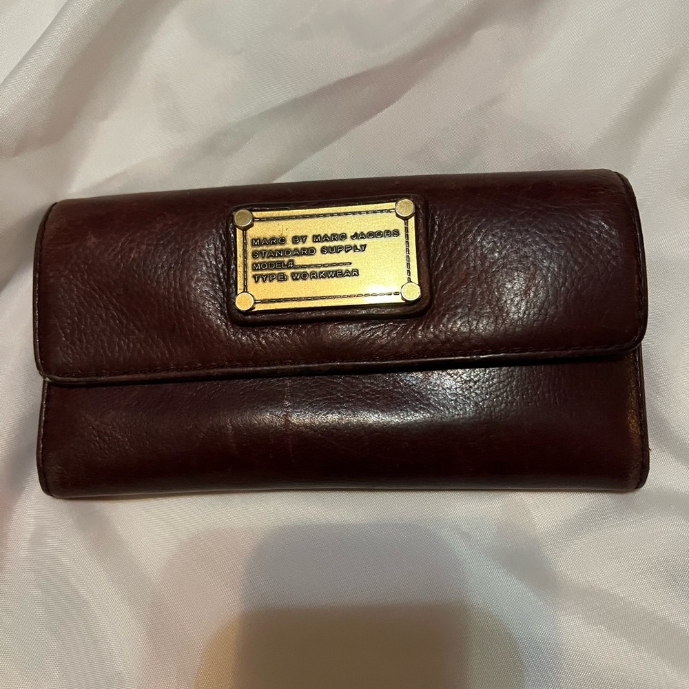 Marc by Marc Jacobs Burgundy/Brown  Leather wallet
